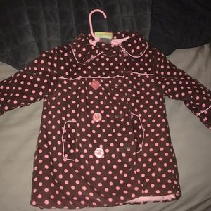 Pokie dot Lil girls coat